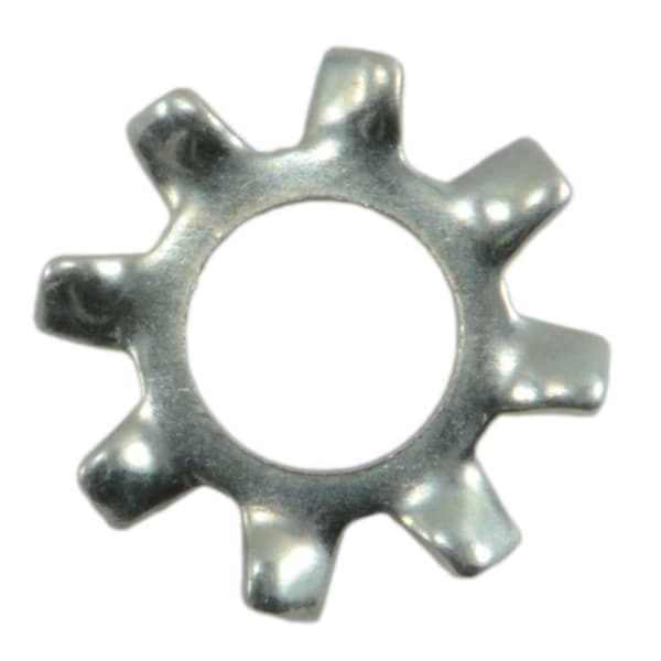 Midwest Fastener External Tooth Lock Washer, For Screw Size #6 Steel, Zinc Plated Finish, 90 PK 62132 - main